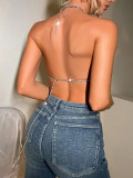 Colorful Leaf Neckline Tank Top GZYY-21381