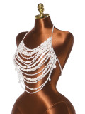 Layered Chest Chain Pearl Top GZYY-P25335
