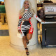 Letter Print Long Sleeve Two PIece Shorts Set GZJQ-K6S11051A
