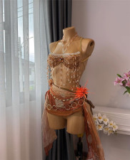 Beaded Bra Chain Top GZYY-25451