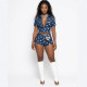 Polka Dot Print Short Sleeve Shorts Suit YMEF-59115
