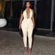 Solid Color Sexy Backless Jumpsuit GSZM-D26JP219