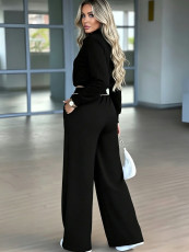 Casual Long Sleeve Two Piece Pants Set MIL-321