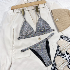 Solid Color Sexy Two Piece Bikinis CSYZ-C185W
