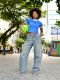 Plus Size Loose Patchwork Jeans GYLN-1617