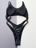 Snake Print One Piece Swimsuit CSYZ-D528WY