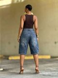 Plus Size Patchwork Fifth Jeans GYLN-0331