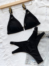 Sexy Hollow Out 2 Piece Bikinis CSYZ- C193Q