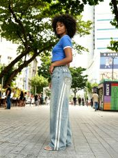 Plus Size Loose Patchwork Jeans GYLN-1617