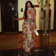 Color Block Sleeveless Split Maxi Dress GJYO-JD305295