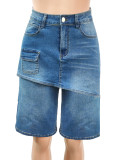 Fashion Washed Loose Denim Short SH-391569