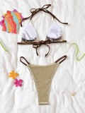Sexy Tie Up Bikinis 2 Piece Swimsuit CASF-6828