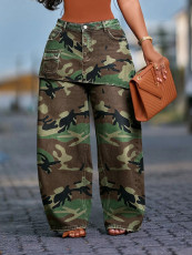 Fashion Camouflage Print Loose Jeans SH-391558