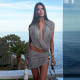 Solid Color V Neck Ruched Two Piece Skirts Set XEF-K6S09819A