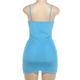 Sexy Sequin Sling Ruched Mini Dress DLSF-K6D11944A