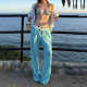 Letter Print Drawstring Sport Pants GPKJ-MR49453