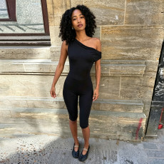 Slash Neck Casual Sport Jumpsuit GPKJ-MR49862