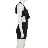 Sexy Hollow Out Backless Mini Dress GPKJ-MR49437