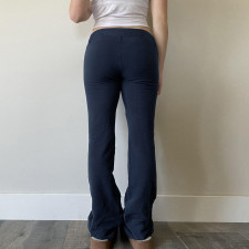 Letter Print Sport Micro Flare Pants GPKJ-MR41529