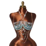Colorful Beaded Body Chain Tank Top GZYY-B27374