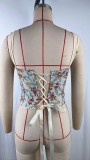 Vintage Print Sleeveless Top GPBY-VE8499