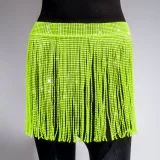 Rhinestone Fishnet Patchwork Skirt GZYY-1166