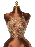 Sexy Multi-layer Alloy Chains Chest Chain Tank Top GZYY-J25524