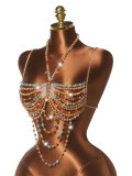 Colorful Beaded Body Chain Tank Top GZYY-B27374
