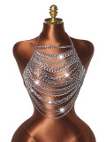 Sexy Multi-layer Alloy Chains Chest Chain Tank Top GZYY-J25524