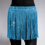 Rhinestone Fishnet Patchwork Skirt GZYY-1166