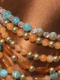 Colorful Beaded Body Chain Tank Top GZYY-B27374