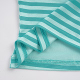 Stripe Sling Top Two Piece Pants Set GPKJ-MR50086