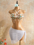 Beaded Halterneck Bra Top  GZYY-25085