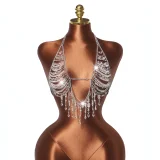 Beaded Bra Halterneck Gemstone Top GZYY-B25843