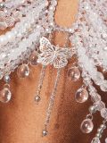 Beaded Bra Butterfly Pendant Body Chain GZYY-B25774
