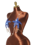 Starfish Sequin Rhinestone Chain Tank Top GZYY-B27442