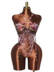 Sexy Halterneck Colorful Body Chain GZYY-B25849
