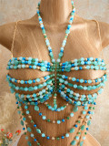 Multi-layered Colorful Bead Body Chain GZYY-B27014
