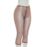 Mesh See Through Seventh Pants MXBF-Q26PT094