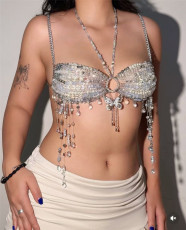 Beaded Bra Butterfly Pendant Body Chain GZYY-B25774