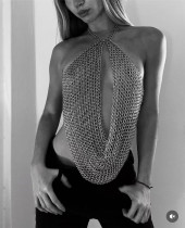 Metal Chain Deep-V Top GZYY-27192