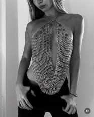 Metal Chain Deep-V Top GZYY-27192