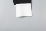 Color Block Lapel Long Sleeve Mini Dress GZJQ-K25D76398