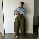Casual Loose Solid Color Pants NY-11299