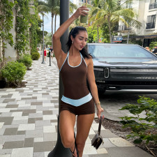 Tie Up Halterneck Romper GZJQ-K6Q11542A