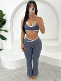 Sport Tank Top Two Piece Pants Set YWXS-XS-L45634