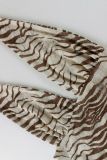 Animal-Print Halterneck T Shirt YWXS-J25TP476