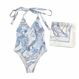VIP1 Print Tie Up One Piece Swimsuit HMTF-PU21