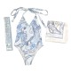 VIP1 Print Tie Up One Piece Swimsuit HMTF-PU21