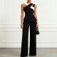 Black White Contrast Color 2 Piece Pants Set SHD-9997